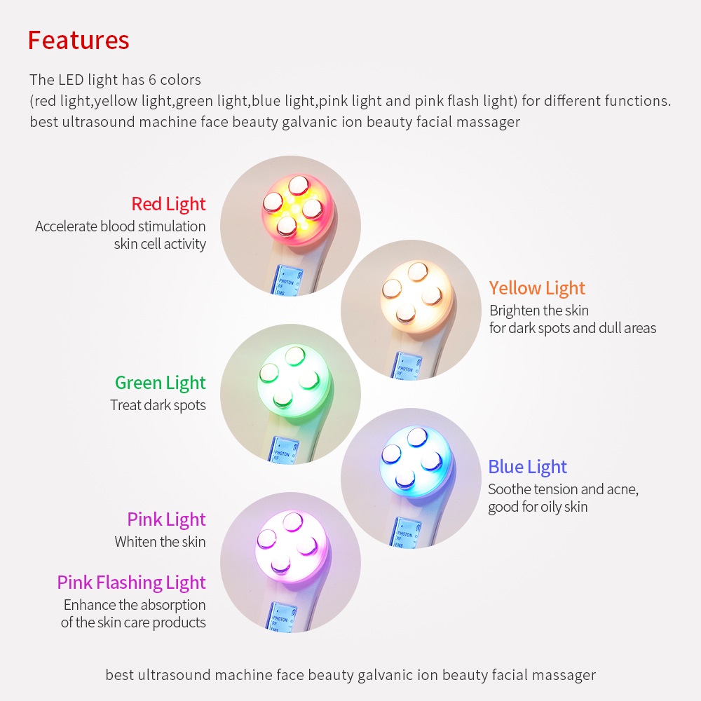 5 in 1 홈 페이셜 뷰티 디바이스 메조테라피 일렉트 - Galvanic Skin Sensor 리뷰 및 가격
