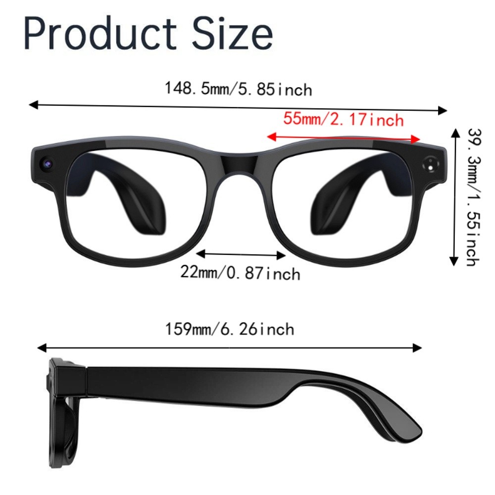 2 in 1 AI 스마트 안경 HD 사진 영상 음성 실 - Smart Glasses Lens 리뷰 및 가격