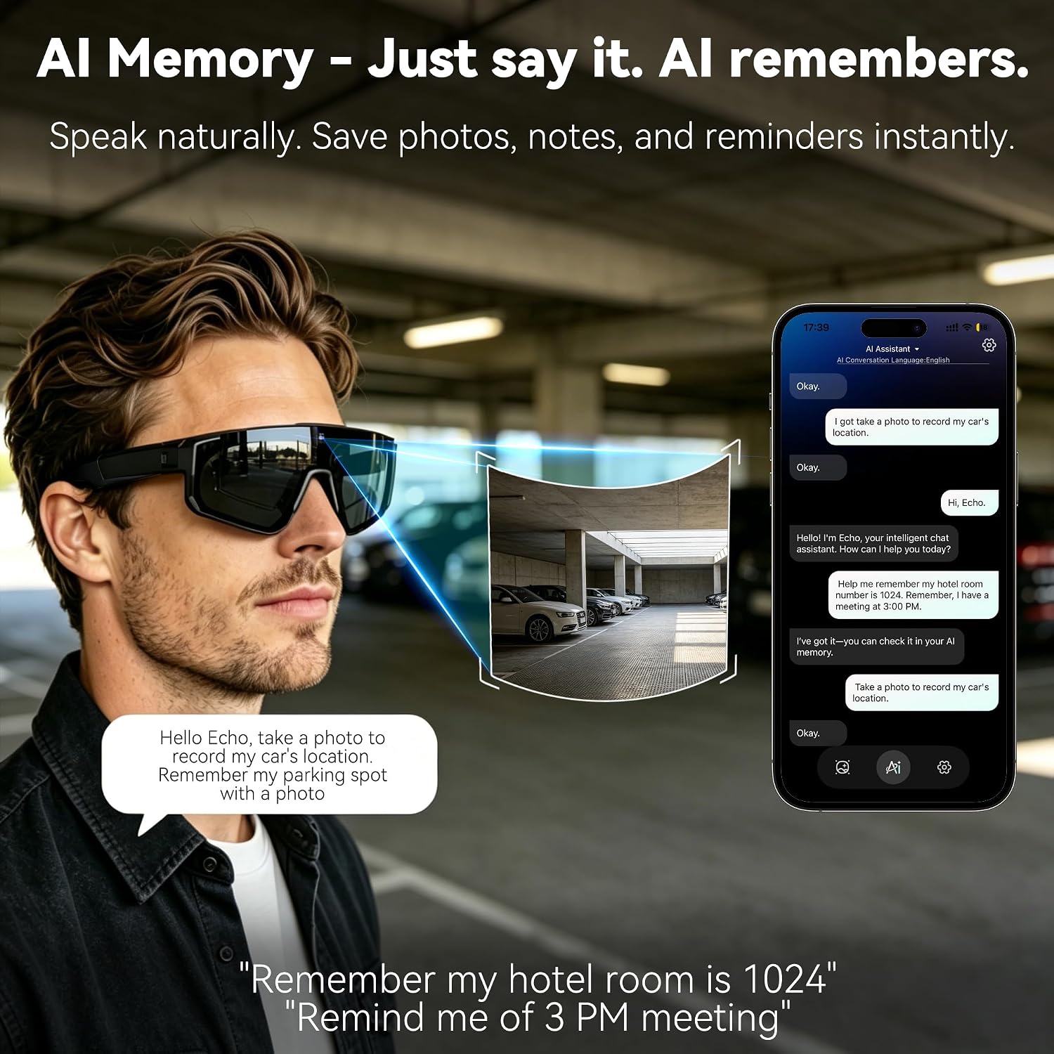 새로운 AI 스마트 안경 카메라 1200P 비디오 녹화 - Smart Glasses Lens 리뷰 및 가격
