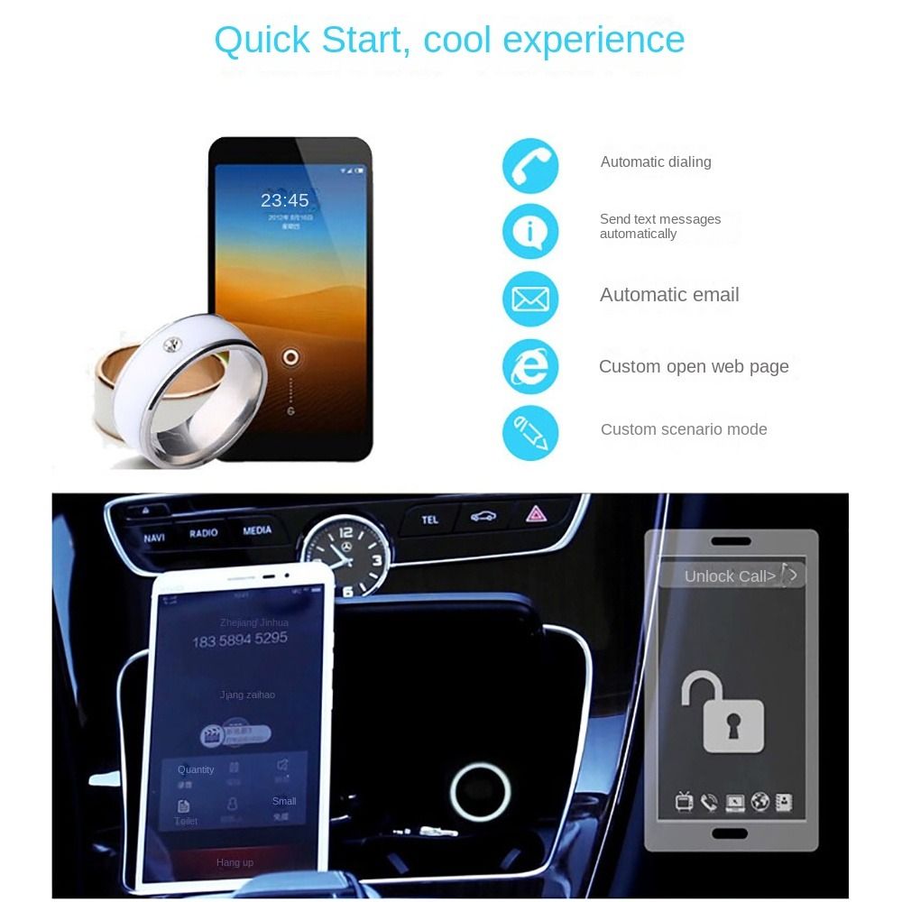 스테인리스 스틸 NFC 스마트 링 다기능 웨어러블 연결 - Smart Ring Nfc Pay 리뷰 및 가격