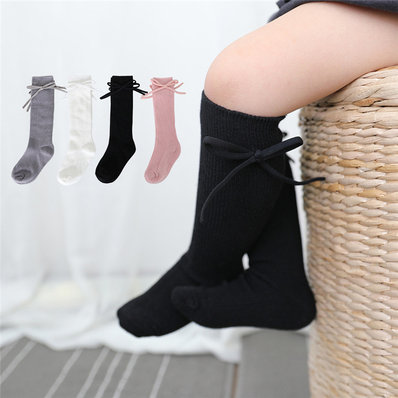 가을 어린이 무릎 높이 양말, 나비매듭 플랫 긴 양말, - Baby Sock Oximeter 리뷰 및 가격