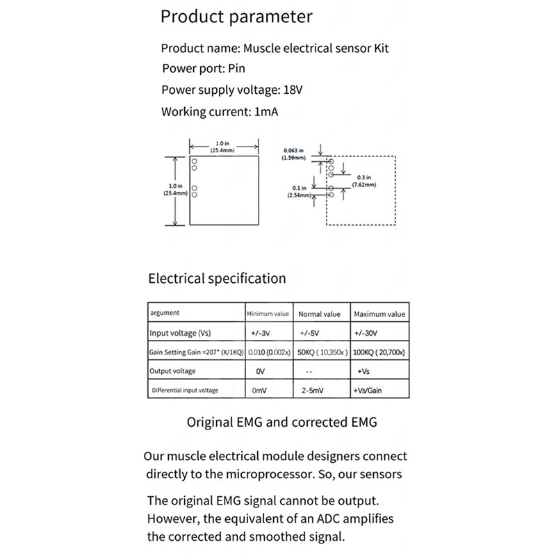 B50B-3X 근육 전기 센서 모듈 Arduino 전자 - Muscle Sensor Emg 리뷰 및 가격