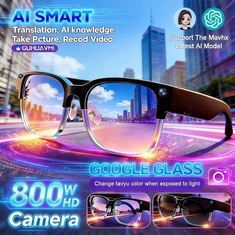 2026년형 800만 화소 카메라 스마트 안경 남성용  - Smart Glasses Lens 리뷰 및 가격