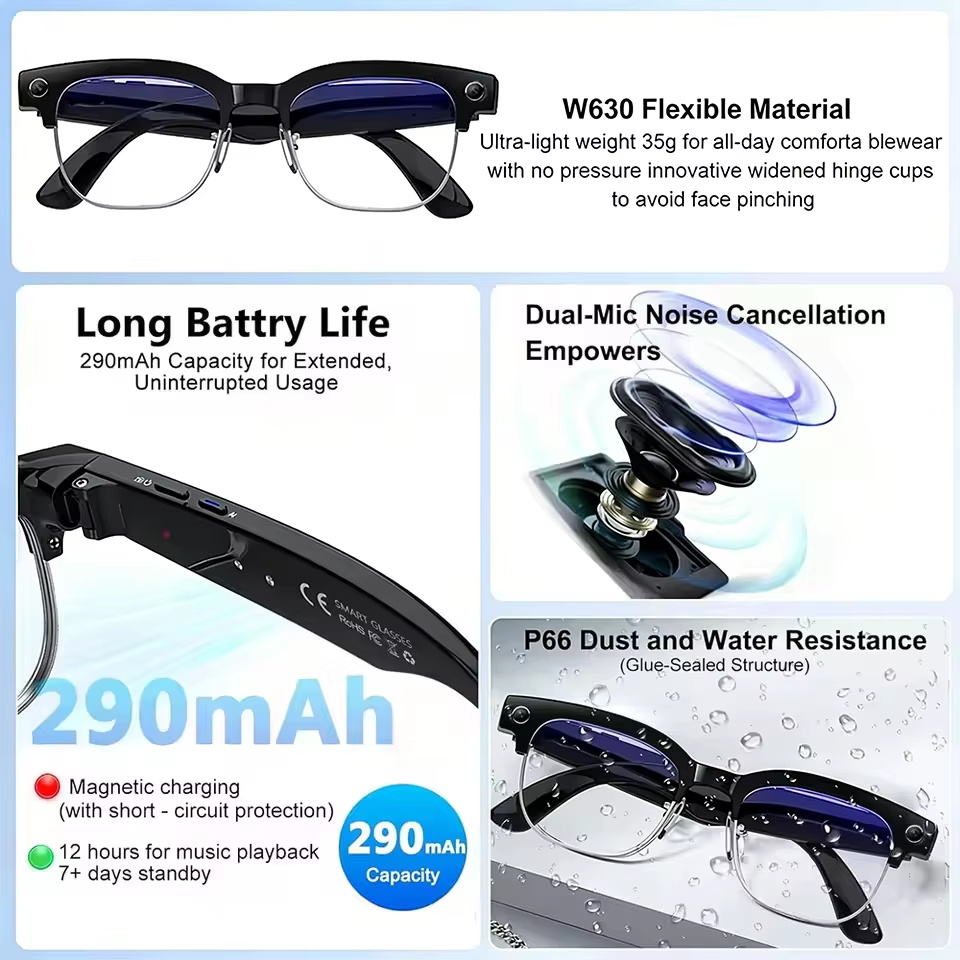 2026년형 800만 화소 카메라 스마트 안경 남성용  - Smart Glasses Lens 리뷰 및 가격