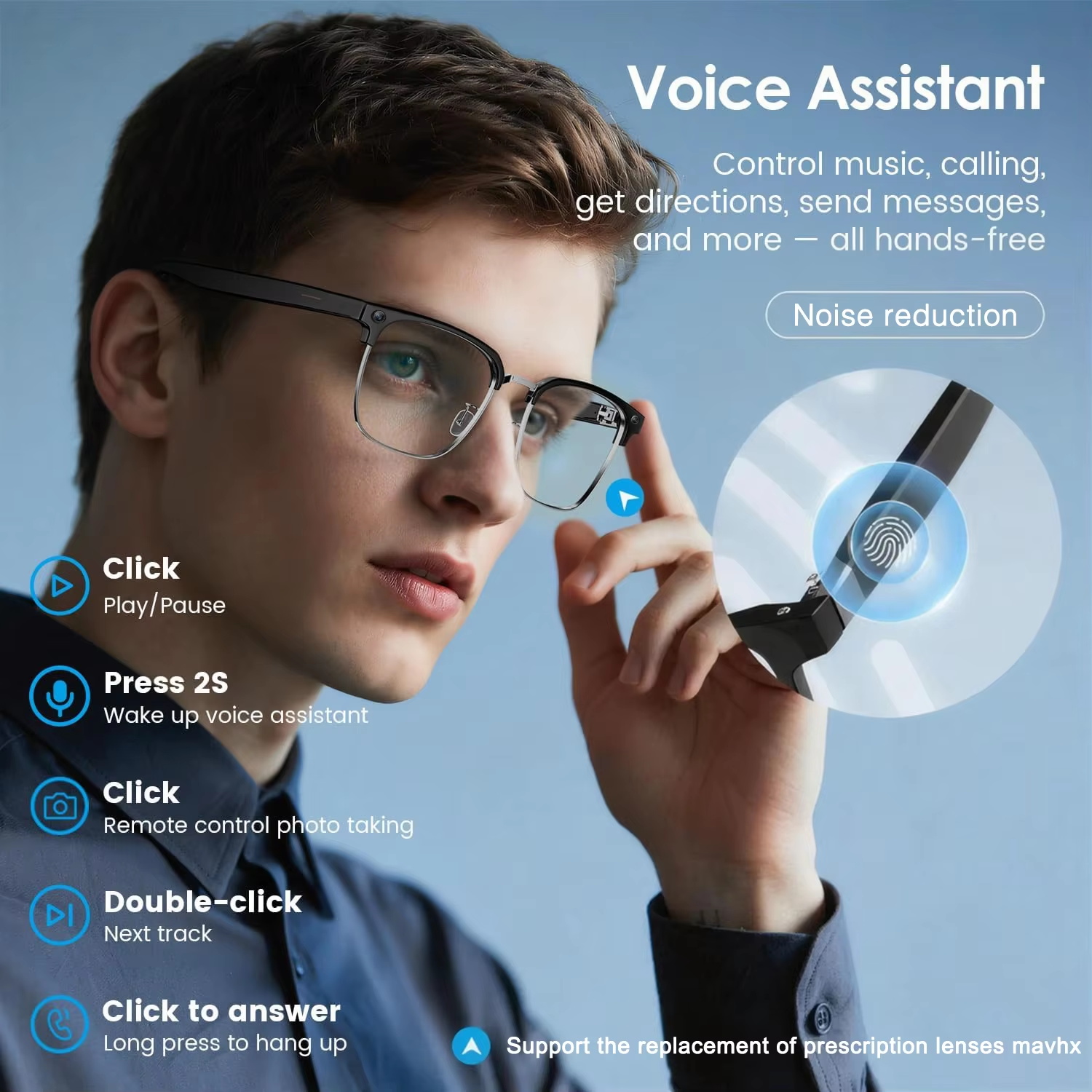 2026년형 800만 화소 카메라 스마트 안경 남성용  - Smart Glasses Lens 리뷰 및 가격